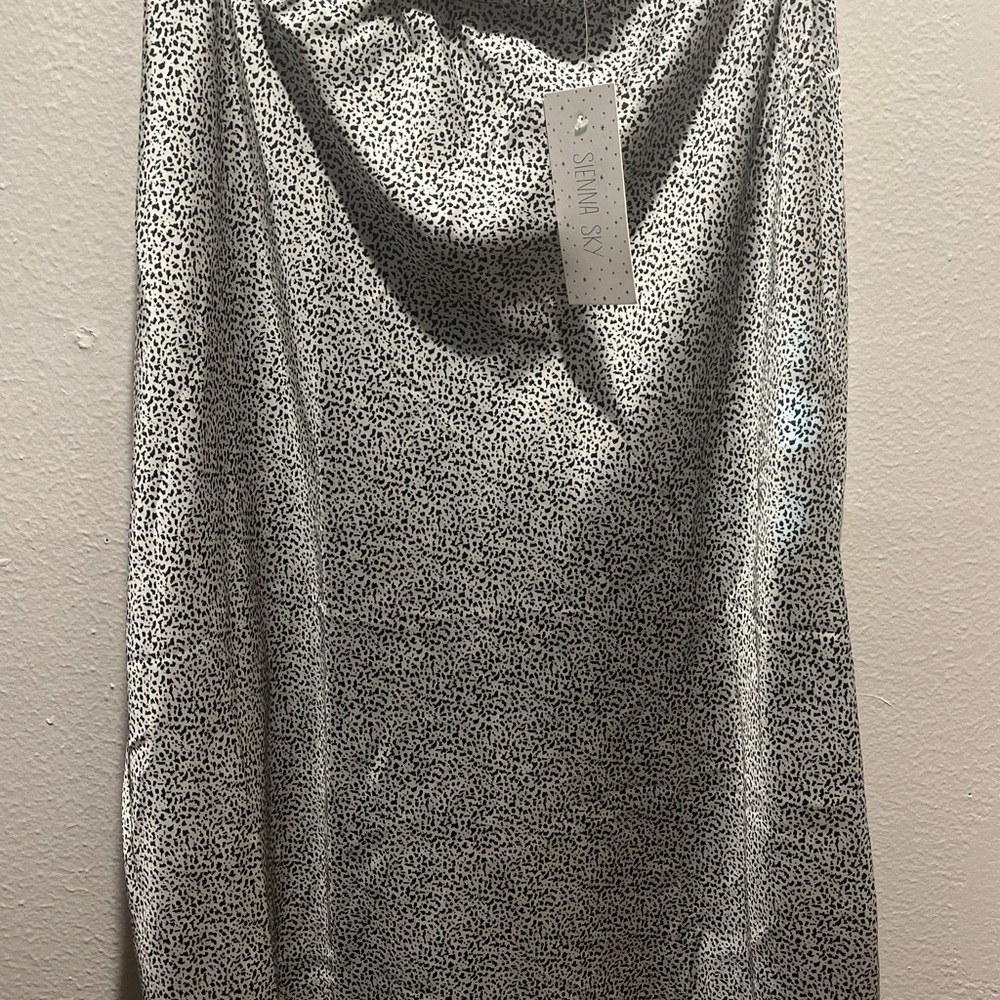 Sienna Sky Black and White Speckled Skirt